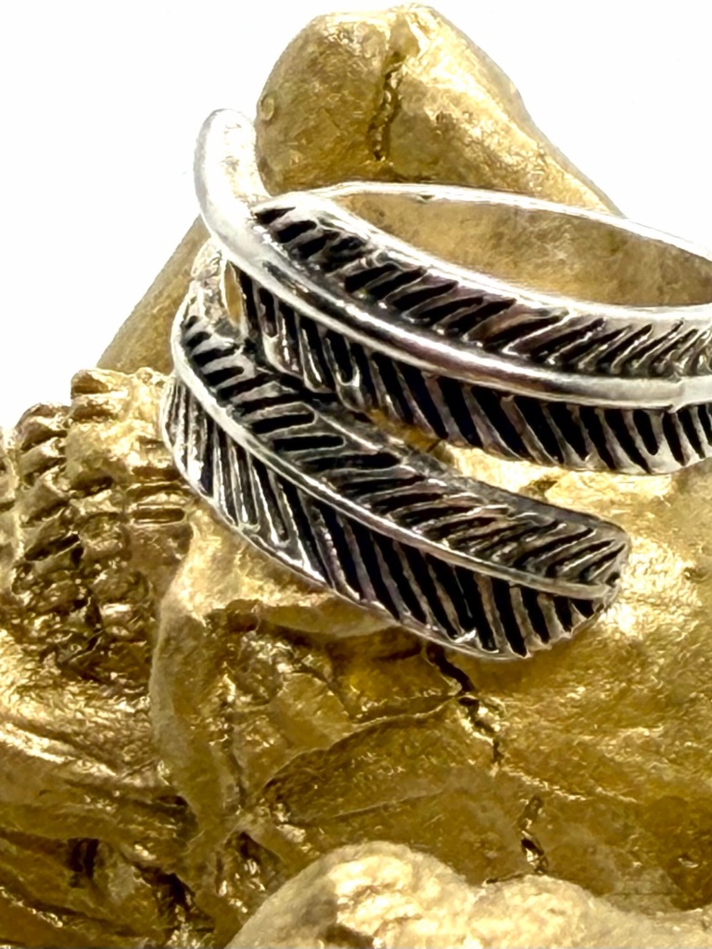 4 Silver Plated Boho Assorted Rings - Picture 5 of 7